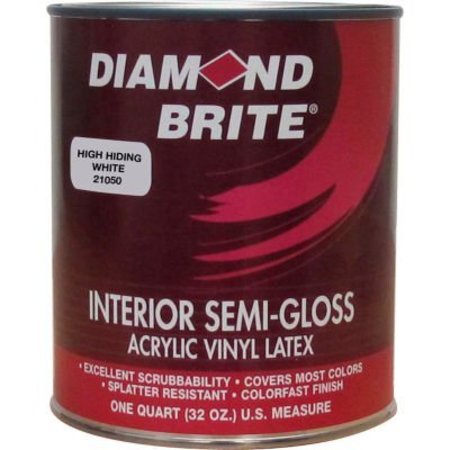 Diamond Brite Interior Paint, Semi-Gloss, White, 32 oz 21050-4